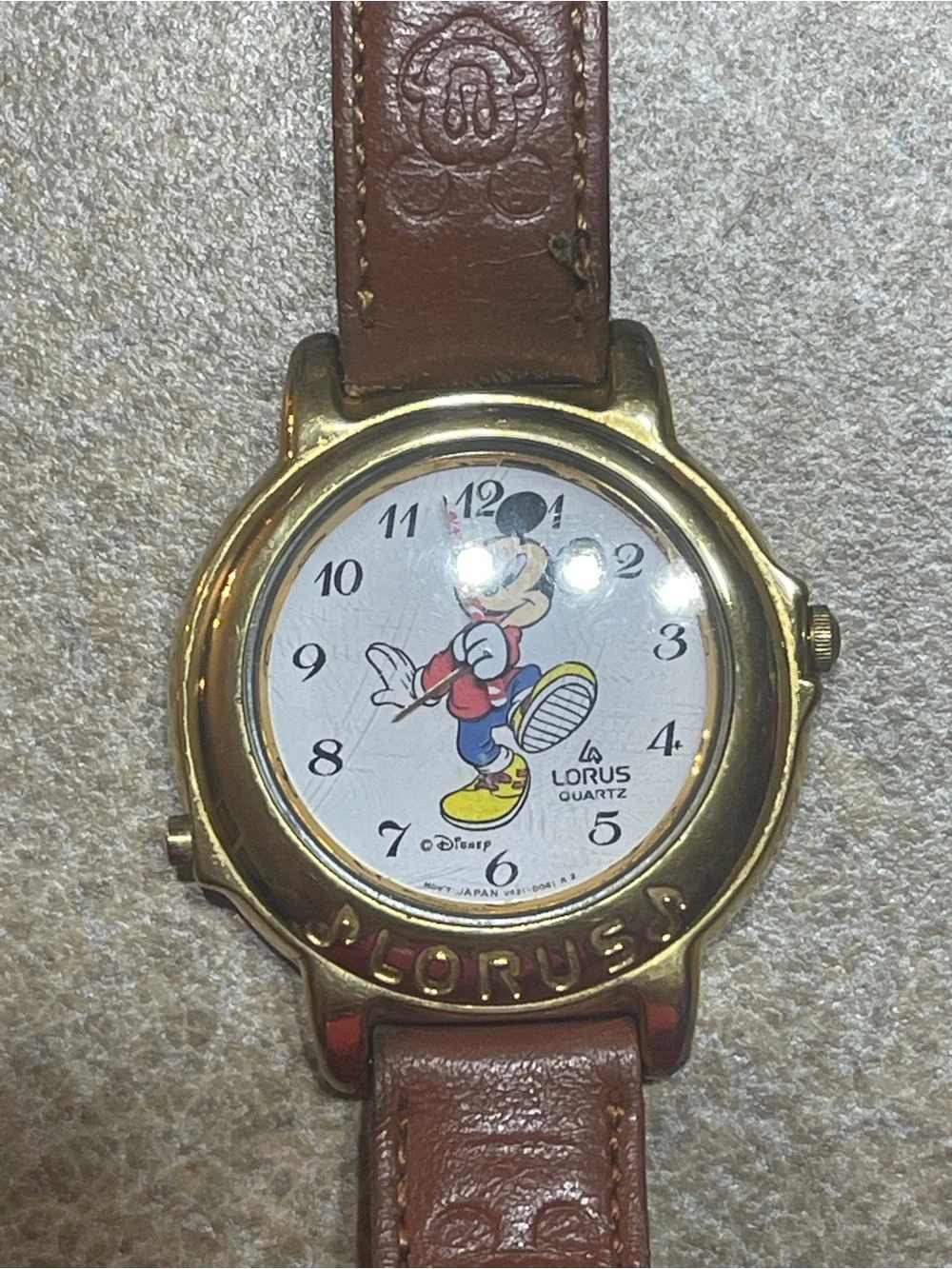 This vintage Lorus Mickey Mouse Musical Watch was manufactured in the late 1980s